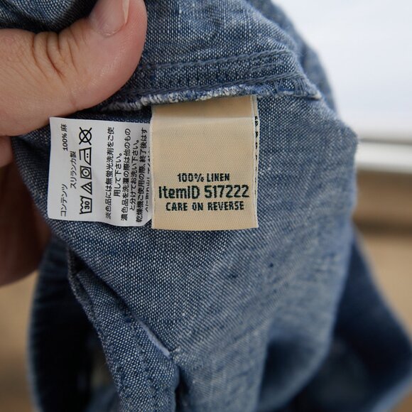 L.L.Bean Premium Linen Breezy Pull-On Ankle Pants Women's Size 14 - Picture 8 of 8